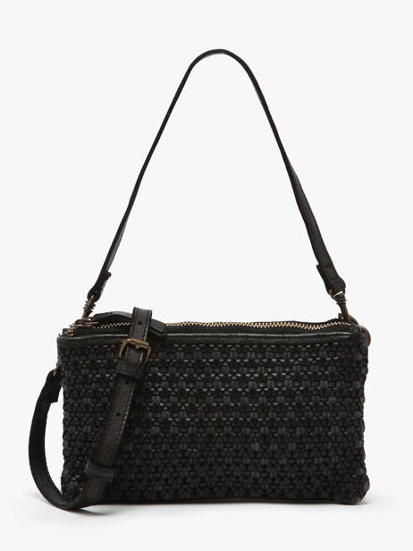 Cross Body Tas Heritage Leder Biba Zwart heritage MUL1L